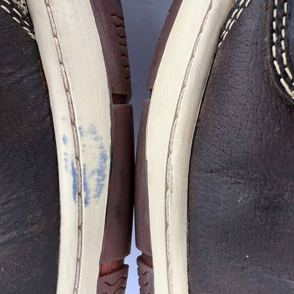 Dockers Mens 090-21208 Brown Leather Solid Slip-On Size 10.5M Boat Shoes - Picture 7 of 12